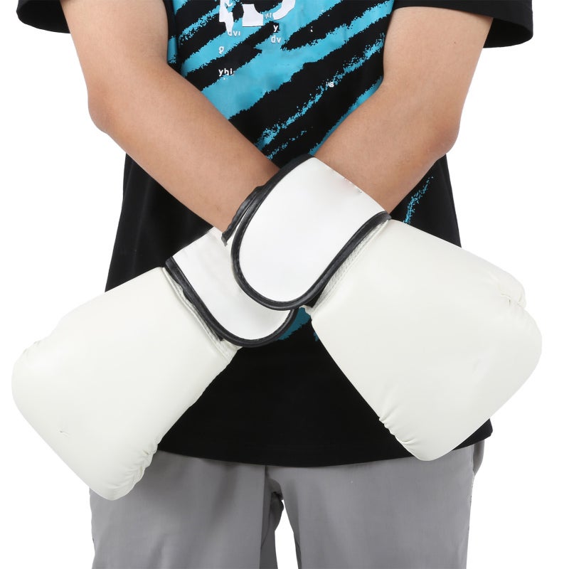 Adult Boxing Gloves: PU Leather High-Density Compressed Sponge Padding - Breathable Palm Vent Holes Fashionable Tiger Head Pattern Punching Bag Gloves for Adult Boxing Kickboxing MMA Training - Image 2