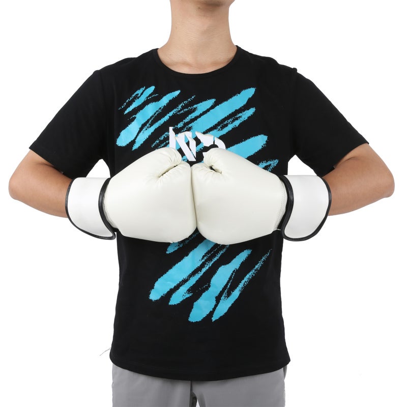 Adult Boxing Gloves: PU Leather High-Density Compressed Sponge Padding - Breathable Palm Vent Holes Fashionable Tiger Head Pattern Punching Bag Gloves for Adult Boxing Kickboxing MMA Training - Image 1