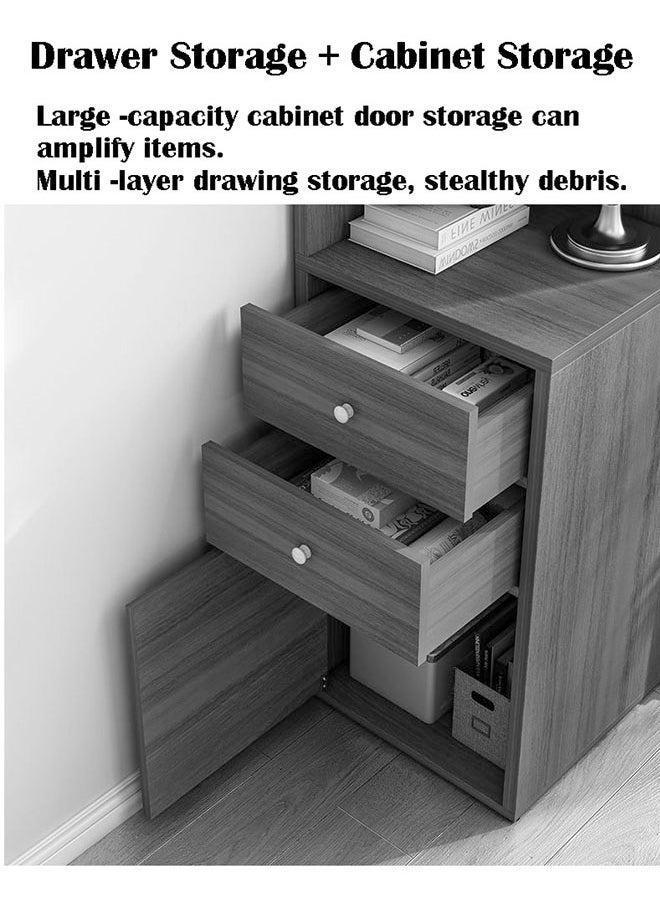 ZCM-HAPPY - Bedroom Wooden Corner Cabinet Corner Shelf Simple Display Cabinet Bookshelf - Image 1