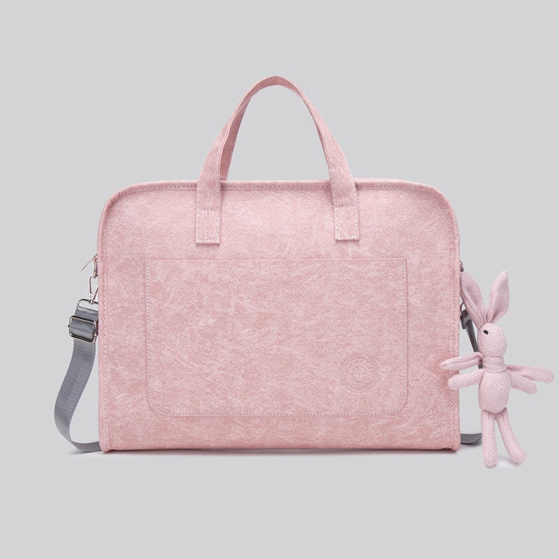Apple Notebook New Portable Thickened Shockproof Simple Computer Bag for Large Capacity Drop-proof Shoulder Crossbody Bag - Image 1