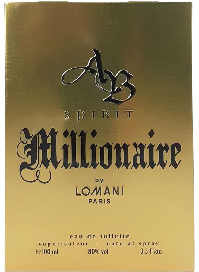 لوماني آب سبيريت مليونير 3.3 أونصة أو دو تواليت بخاخ للرجال، عبوة من 1 قطعة - Image 1