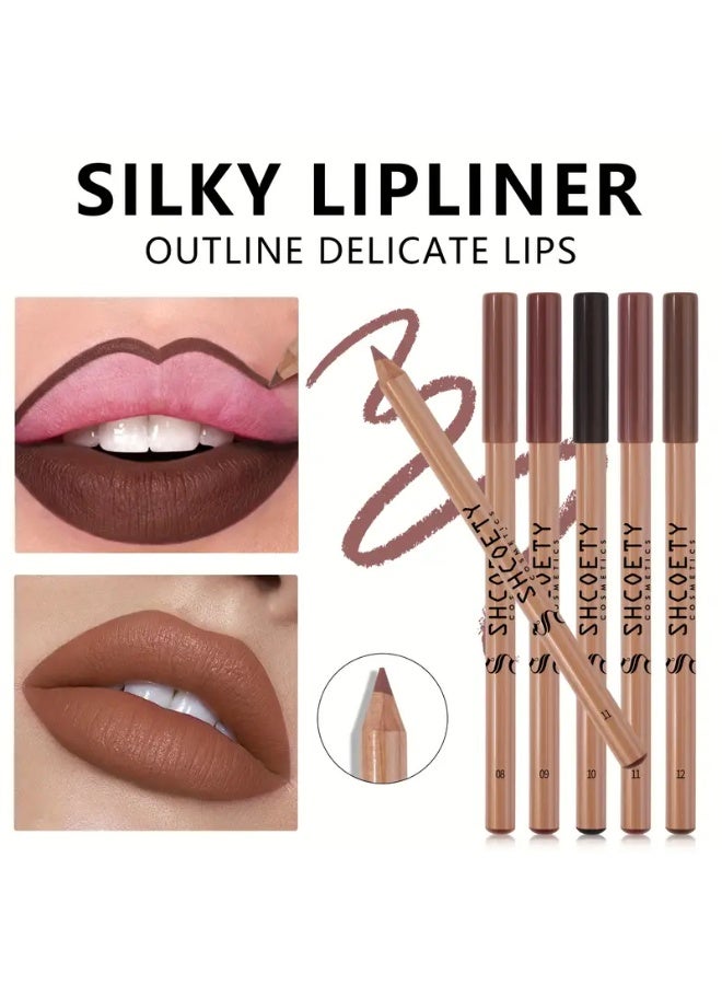 SHCOETY 12pcs Matte Lip Liner Set - Long-Lasting, Non-Stick Cup, Versatile Shades for All Skin Types - Image 5