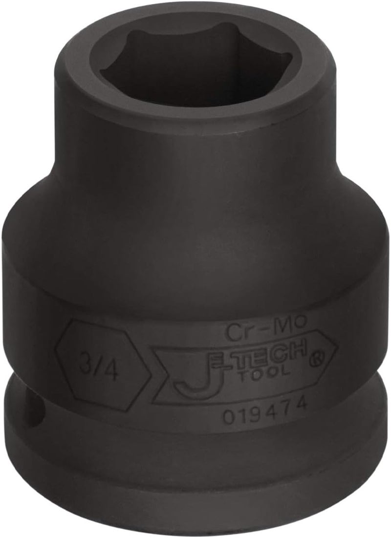 Jetech 3/4 Inch Drive 3/4 Inch Standard Impact Socket, Made with Chrome Molybdenum Alloy Steel, Heat Treated, 6-Point Design, SAE - Image 2