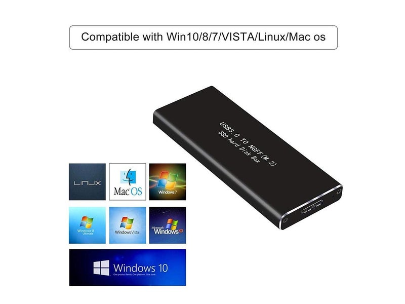 CARE CASE® M.2 SSD USB3.0 Enclosure, NGFF Portable USB 3.0 Case, External - Image 4