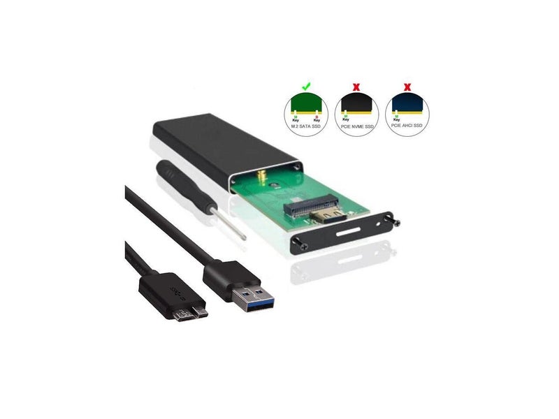 CARE CASE® M.2 SSD USB3.0 Enclosure, NGFF Portable USB 3.0 Case, External - Image 1