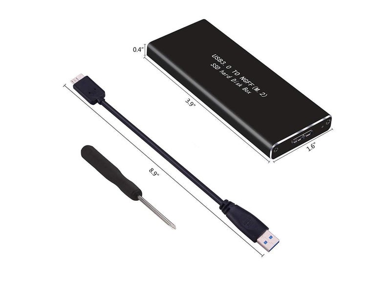 CARE CASE® M.2 SSD USB3.0 Enclosure, NGFF Portable USB 3.0 Case, External - Image 3