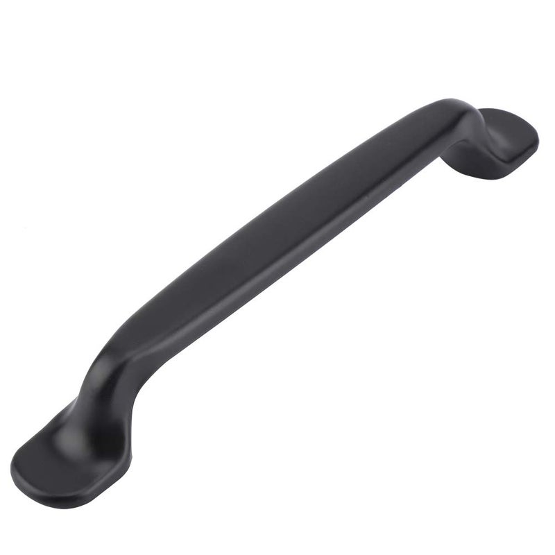 Black Aluminum Alloy Cabinet Handle Pull Furniture Door Wardrobe 9004 128 Hole Distance - Image 2