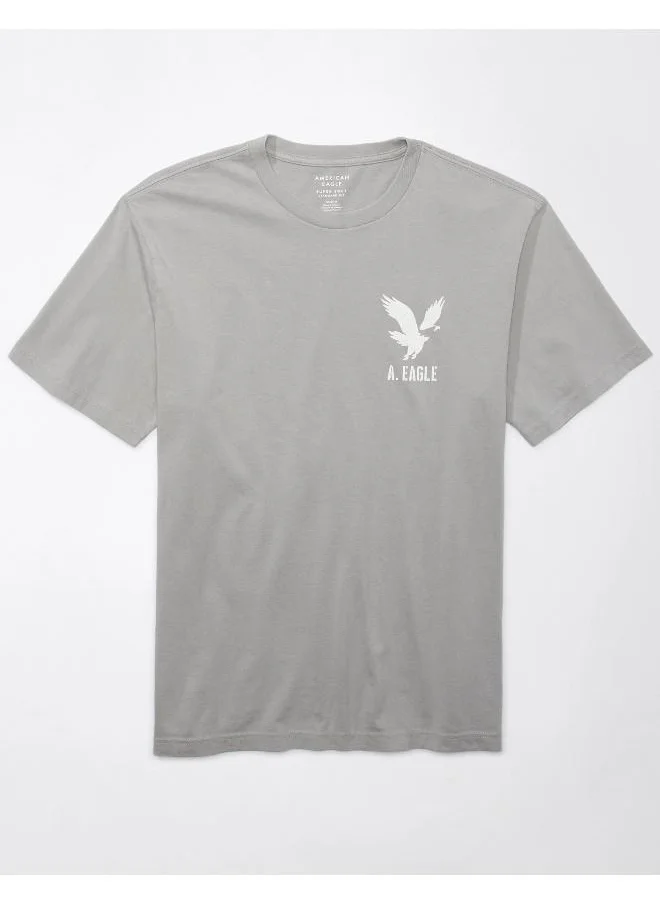 امريكان ايجل Logo Graphic Crew Neck T-Shirt