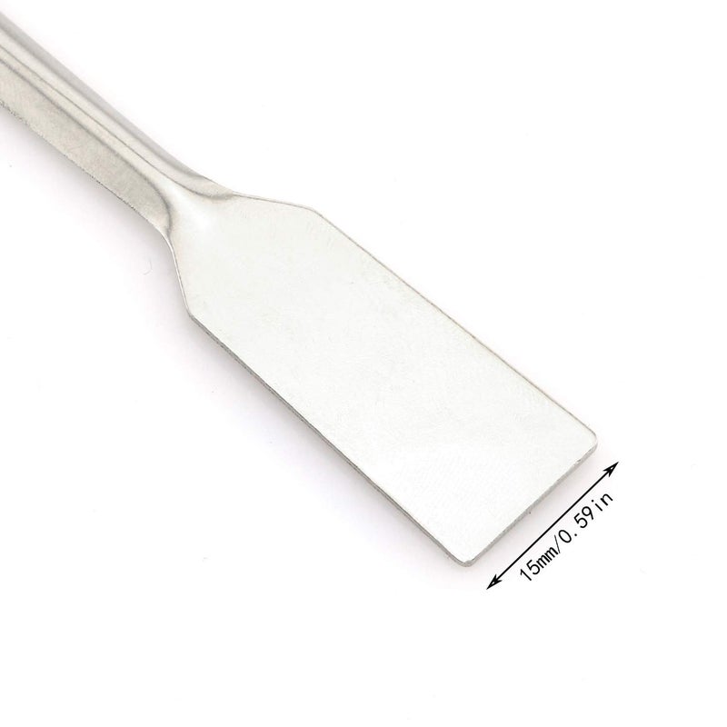 Maxmoral 3PCS Laboratory Spoon Spatula 2 in 1 Stainless Steel Lab Mixing Double End Reagent Sampling Spoon Spatula Tool 20cm - Image 3