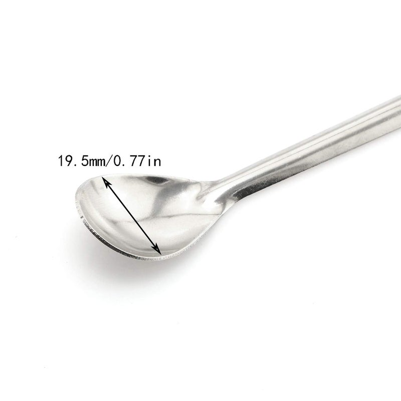 Maxmoral 3PCS Laboratory Spoon Spatula 2 in 1 Stainless Steel Lab Mixing Double End Reagent Sampling Spoon Spatula Tool 20cm - Image 2