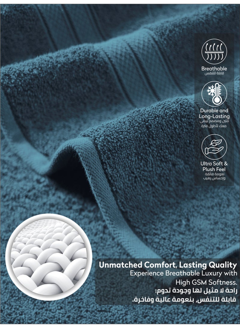 Donetella Premium 100 % Combed Cotton 1-Pcs Bath Sheet (85 X 172 CM) 600 GSM Large Towel, Highly Absorbent, Quick Dry,Best Towel for Bathroom, Spa And Hotel - Image 5