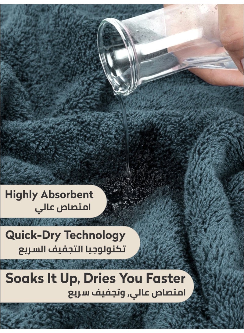 Donetella Premium 100 % Combed Cotton 1-Pcs Bath Sheet (85 X 172 CM) 600 GSM Large Towel, Highly Absorbent, Quick Dry,Best Towel for Bathroom, Spa And Hotel - Image 4