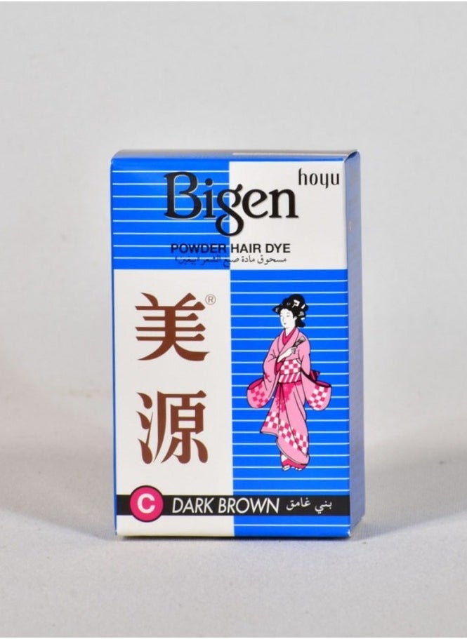 Bigen Dark Brown Hair Dye Powder 6g 
