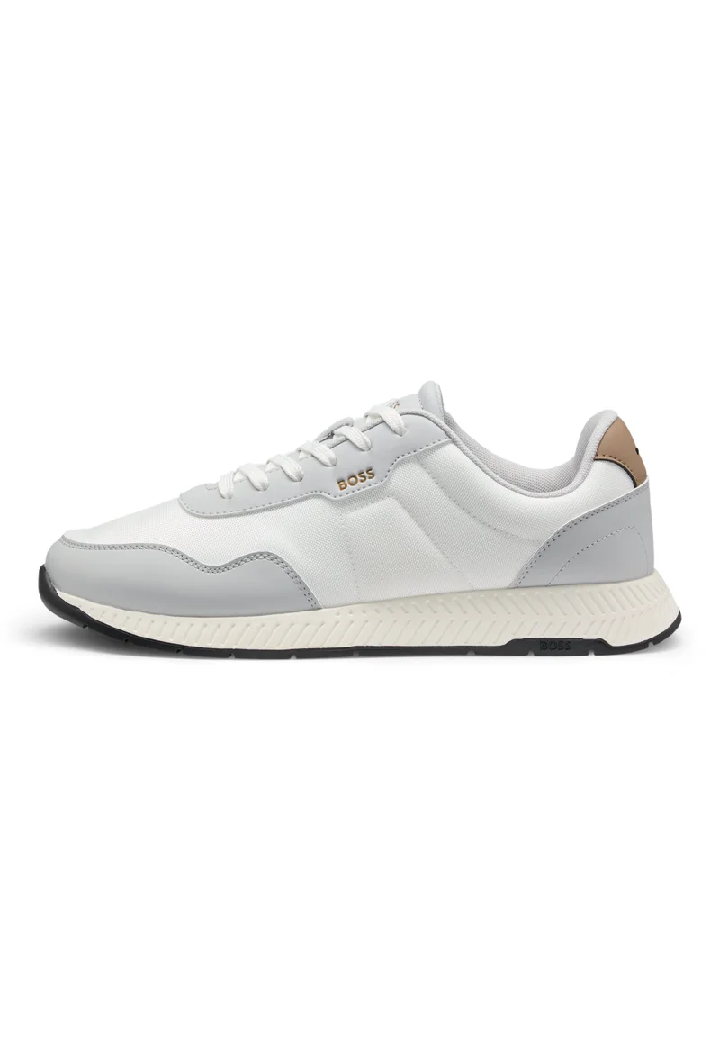 BOSS Low-top trainers with textured uppers