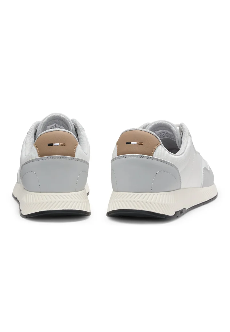 BOSS Low-top trainers with textured uppers