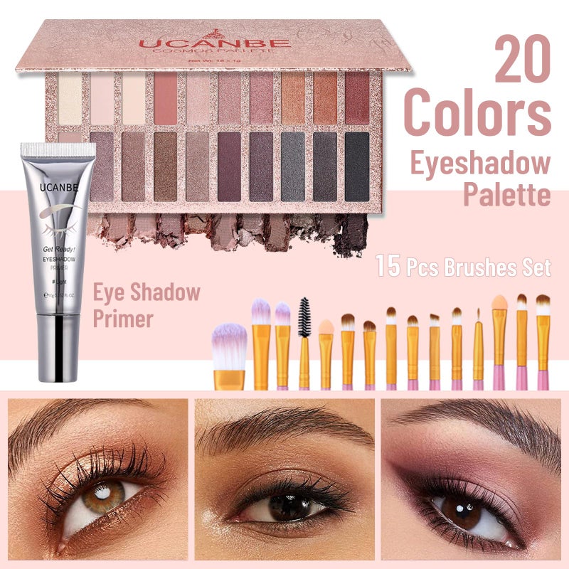 UCANBEMAKEUP UCANBE All In One Makeup Kit for Women - Full Kit, Valentine's Day Gift Set, Eyeshadow Palette, Liquid Foundation, Lip Gloss & More - Travel Makeup Set - Image 3