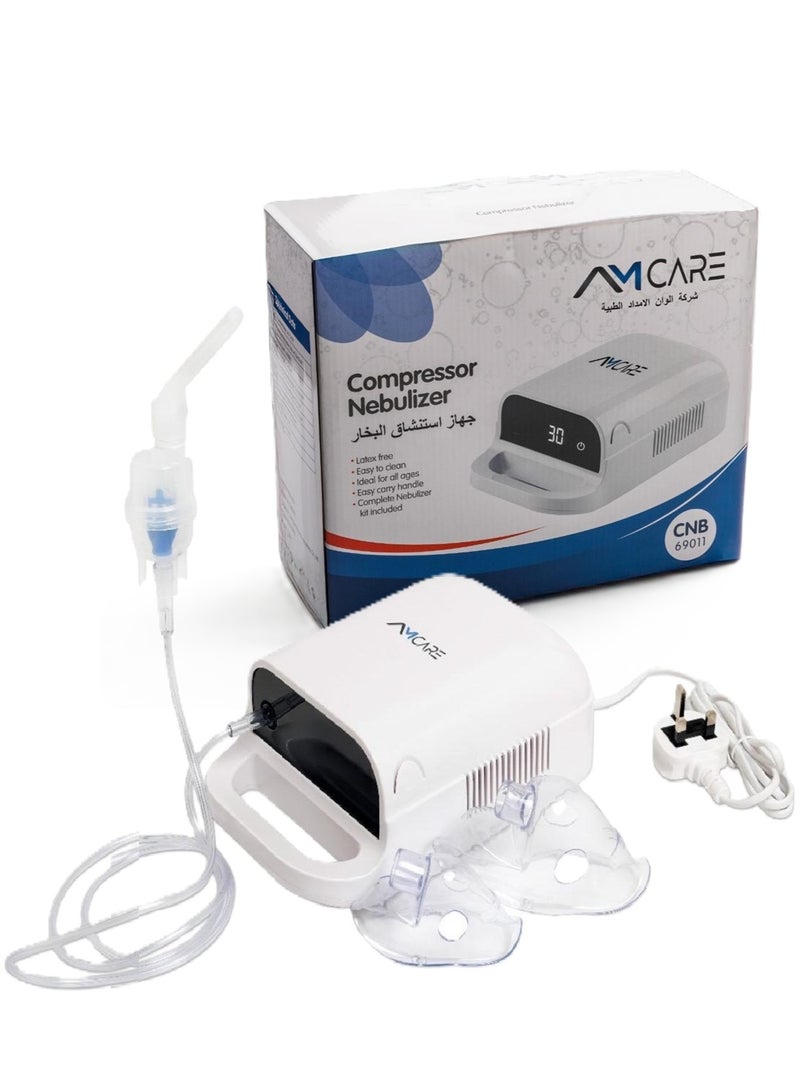 AMCARE Digital Nebulizer with Smart Digital Display Precise and Safe Respiratory Therapy in Your Home for Adults and Kids Low-Noise, Air Compression Nebulizer - Digital Technology for Respiratory Care - Image 1