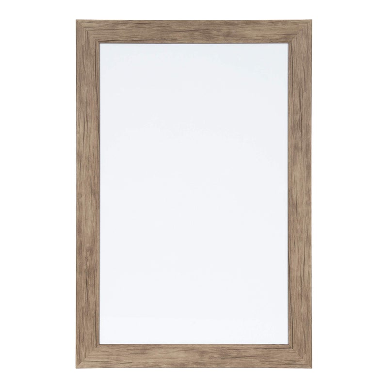 DesignOvation Beatrice Framed Magnetic Dry Erase Board, 18x27, Rustic Brown - Image 1