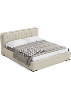 A to Z Furniture Kosmo K35 Bed 160x200cm Queen size Bed in Beige Color  - Image 2