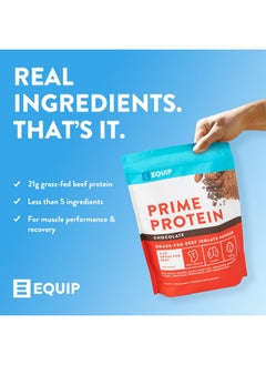 Equip Foods Prime Protein Powder | Clean, Grass Fed Beef Protein Isolate | Carnivore Protein Powder | Paleo, Keto Friendly | Gluten, Dairy Free | Helps Build & Repair Tissue | 30 Servings, Chocolate - pzsku/ZEEAC1CCBE5C52801C6E3Z/45/_/1739882581/eda0c3c6-57bb-417b-9e65-292281395cae