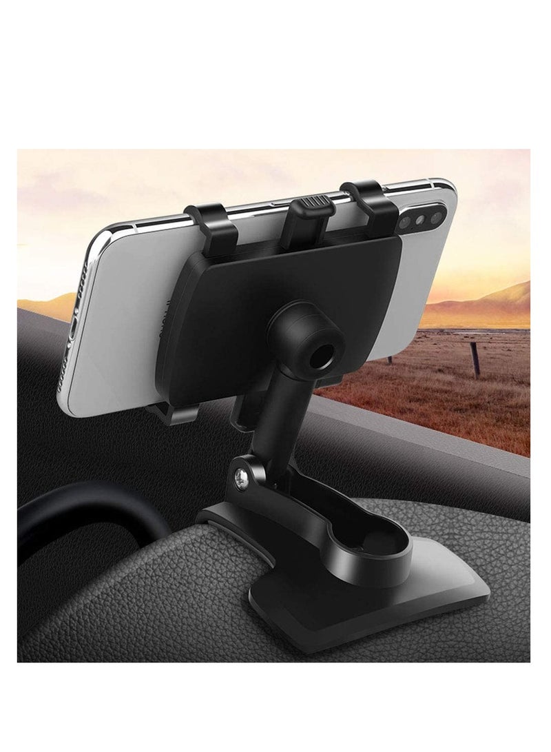 Excefore Car Phone Mount 360 Degree Rotation Dashboard Cell Phone Holder for Car Clip Mount Stand Suitable for 4 to 7 inch Smartphones  - Image 1