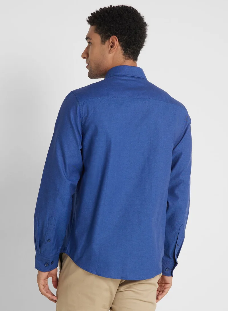 Robert Wood Long Sleeve Oxford Shirt