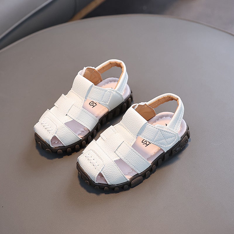 Boys Sandals 2025 Summer Casual Shoes Korean Style Beach Shoes Toe Anti-Kick Shoes Baby Soft Sole Toddler Shoes - Image 4
