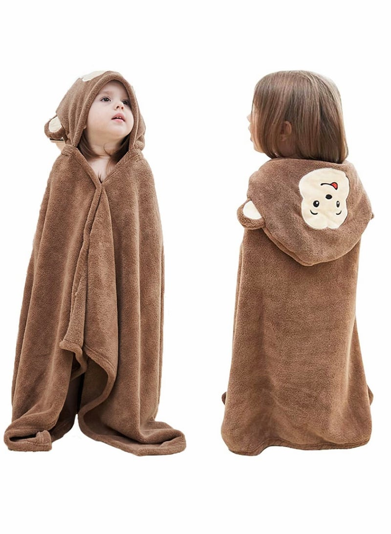 Baby Hooded Bath Towel Blanket Extra Large Kids Toddler Soft Thick Absorbent Bathrobe Swimming Shower Poncho Towel for Boys Girls - Image 1
