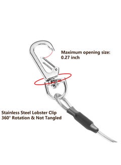 Excefore 6PCS Fishing Lanyard, Keychain Stretchy Retractable Coiled Lanyard Multifunctional For Pliers, Boating, Keys, Hiking Climbing Cycling Fishing  - Image 3
