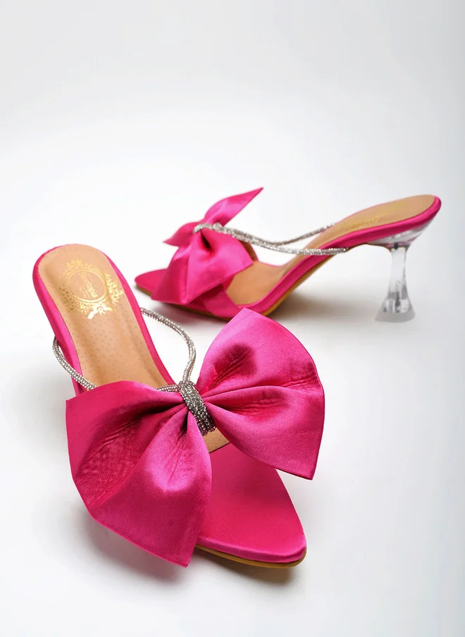 شوتوبيا Shoetopia Girls Embellished Velvet Party Block Heels