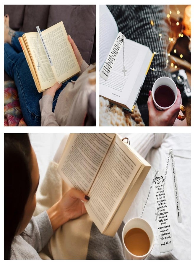 Dancepanda Bible Verse Bookmarks - Metal Religious Bookmark Gifts for Women & Friends - Inspirational Christian Verses - Image 5