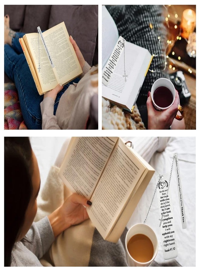 Dancepanda Bible Verse Bookmarks - Metal Religious Bookmark Gifts for Women & Friends - Inspirational Christian Verses - Image 4