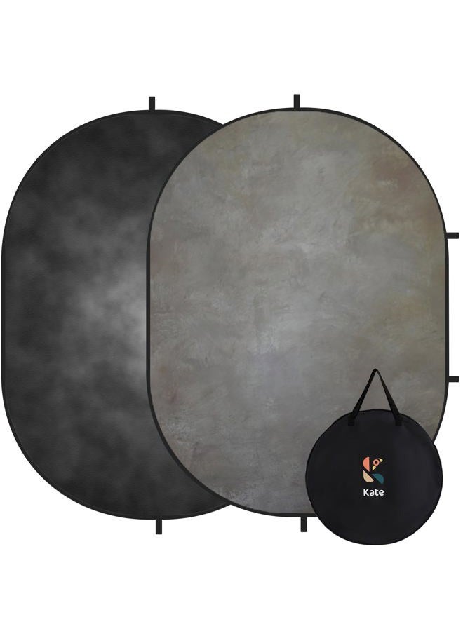 Kate 5x6.5ft Collapsible Backdrop Portrait Professional Double Sided Pop-up Photo Backdrop Abstract Photo Studio Prop - Image 1