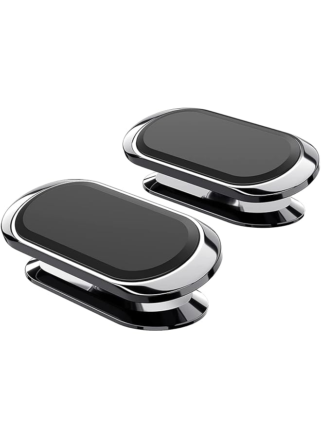 KASTWAVE Magnetic Phone Car Mount Cellphone Holder Stand 360 Adjustable Dashboard Car Mount Fits 360 Degree Adjustable Super Strong Magnet Compatible With Iphone Samsung Nokia All Smartphones 2 Pcs - Image 1