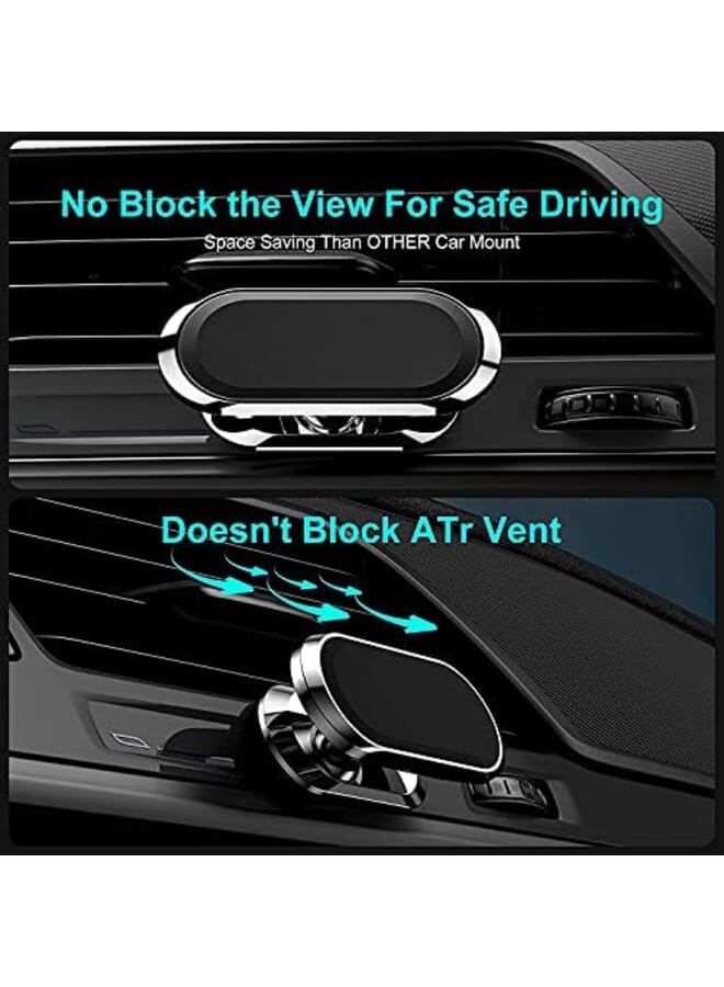 KASTWAVE Magnetic Phone Car Mount Cellphone Holder Stand 360 Adjustable Dashboard Car Mount Fits 360 Degree Adjustable Super Strong Magnet Compatible With Iphone Samsung Nokia All Smartphones 2 Pcs - Image 4