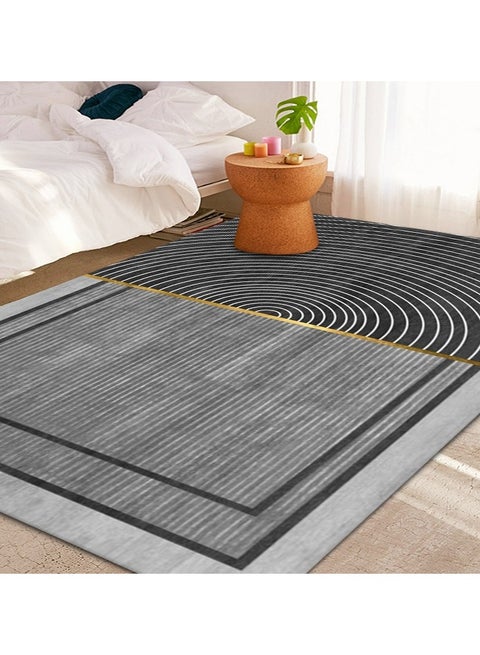 Squality Polyester Fiber Rectangular Simple And Comfortable Carpet(Carpet Only)