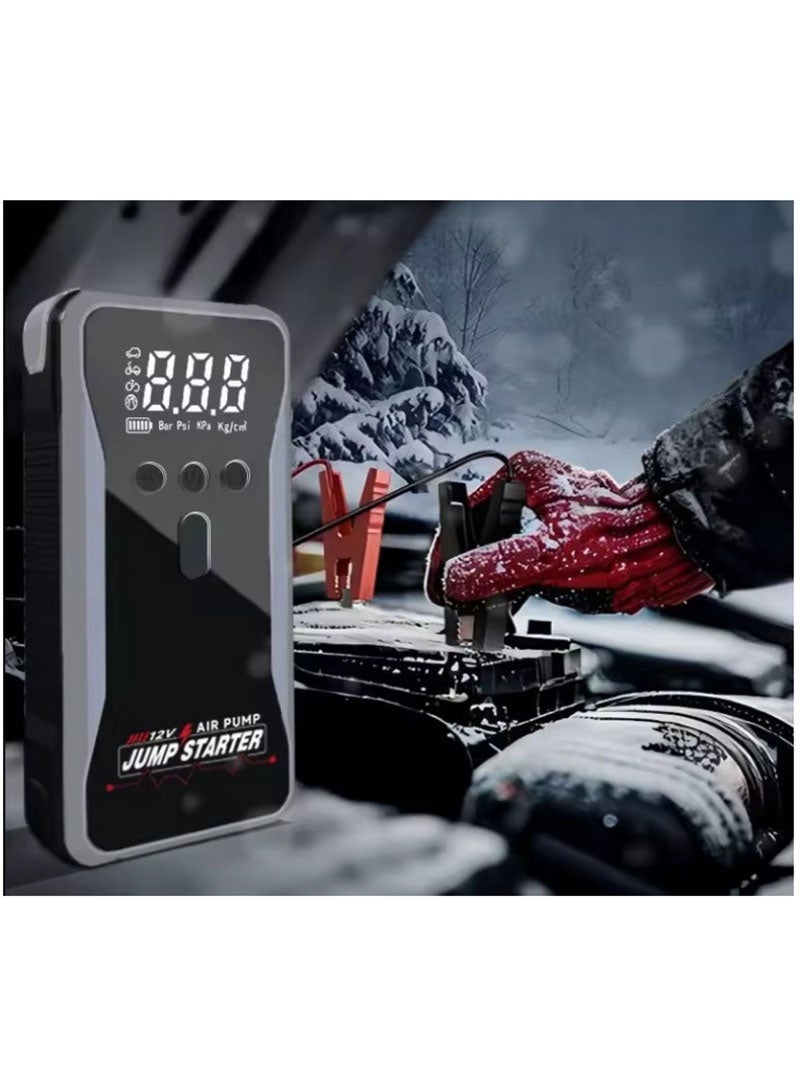 AGD Portable Car Jump Starter with Air Pump, Emergency LED Light, and Multiple Functions – Ideal for Road Trips - Image 3