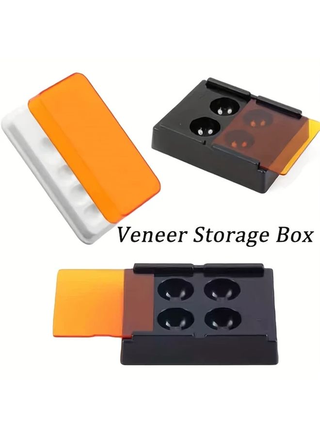 Odorless Dental Light Shield Box Transparent Cover Secure Compartment Orange Black Color - Image 1