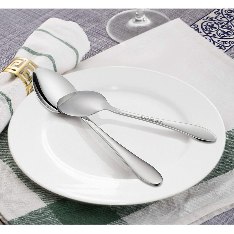 LIANYU Silverware Set 20-Piece, Stainless Steel Flatware Utensils Set Service for 4, Simple Look, Modern Design, Dishwasher Safe - Image 4