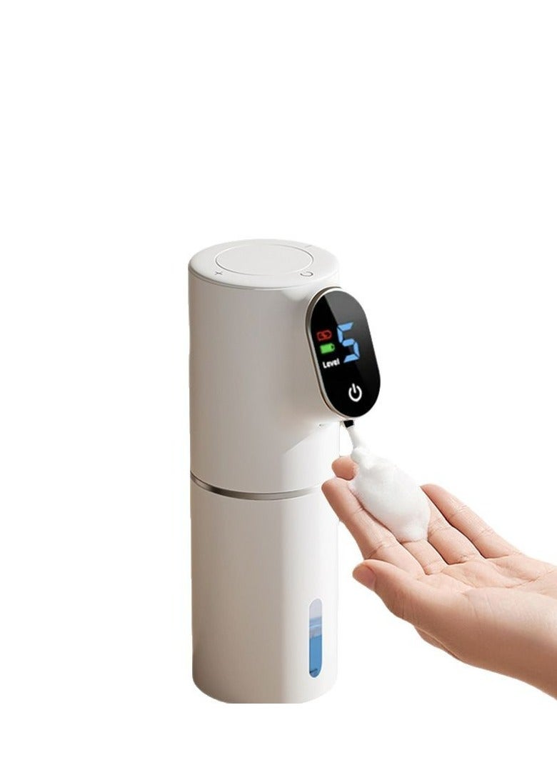 M MIAOYAN Automatic Liquid Soap Dispenser Contactless IPX6 Waterproof Time and Temperature Display 5 Levels Adjustable Type-C Rechargeable Dishwashing Soap Dispenser Automatic Sensing Smart Hand Soap Dispenser Soap Dispenser Foam Gel Dishwashing Detergent Dispenser Automatic Sensing Hand Washing Machine Charging for Kitchen Bathroom - Image 1