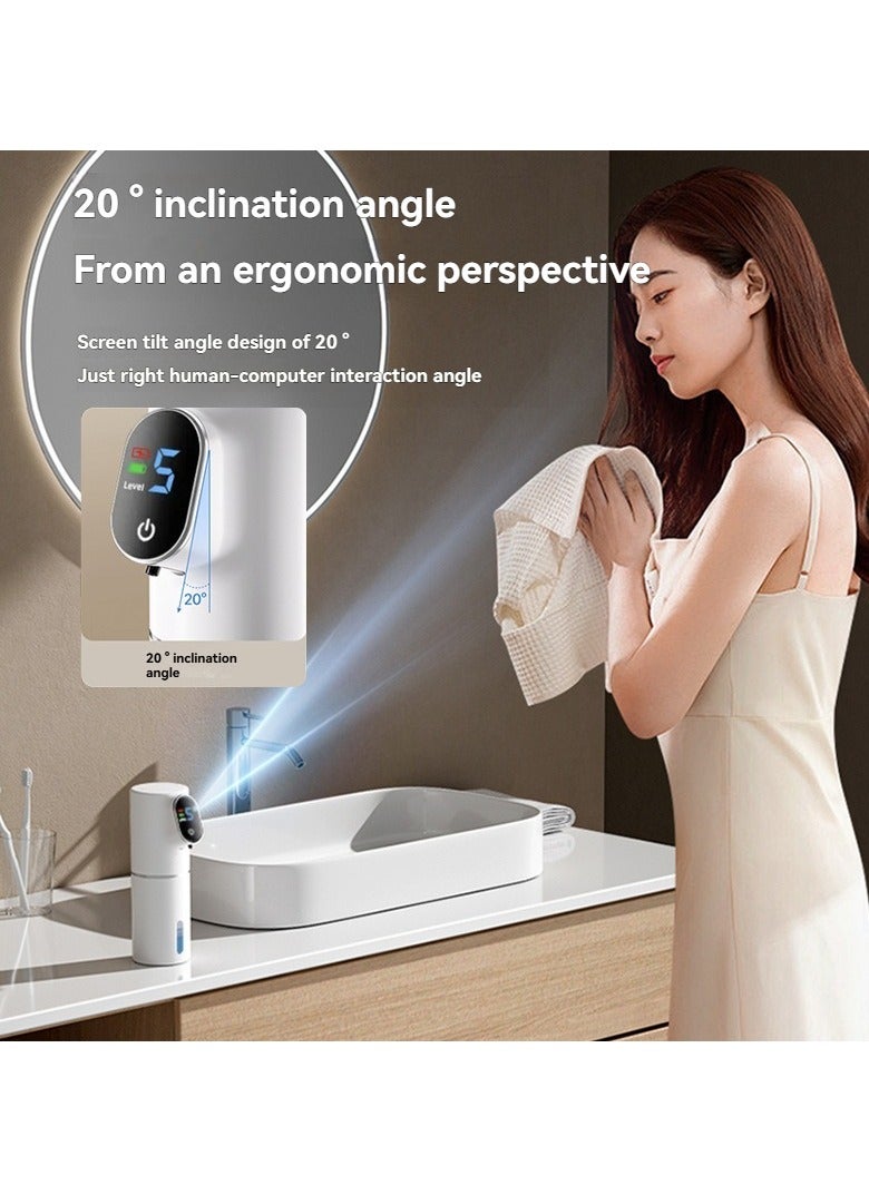 M MIAOYAN Automatic Liquid Soap Dispenser Contactless IPX6 Waterproof Time and Temperature Display 5 Levels Adjustable Type-C Rechargeable Dishwashing Soap Dispenser Automatic Sensing Smart Hand Soap Dispenser Soap Dispenser Foam Gel Dishwashing Detergent Dispenser Automatic Sensing Hand Washing Machine Charging for Kitchen Bathroom - Image 3