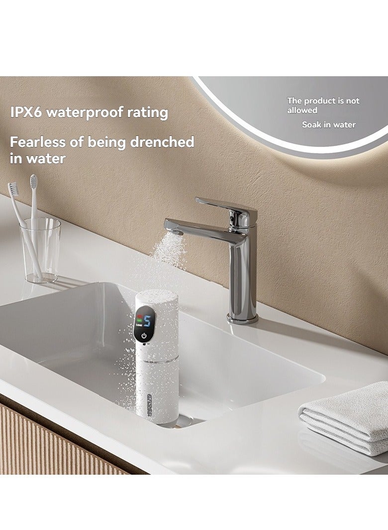 M MIAOYAN Automatic Liquid Soap Dispenser Contactless IPX6 Waterproof Time and Temperature Display 5 Levels Adjustable Type-C Rechargeable Dishwashing Soap Dispenser Automatic Sensing Smart Hand Soap Dispenser Soap Dispenser Foam Gel Dishwashing Detergent Dispenser Automatic Sensing Hand Washing Machine Charging for Kitchen Bathroom - Image 4