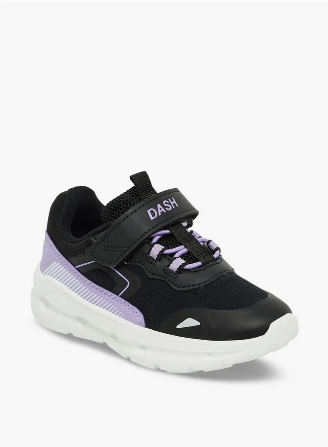 داش Girls Colourblock Hook & Loop School Sports Shoes