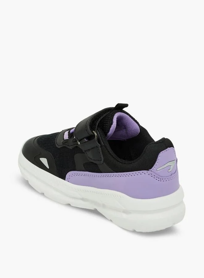 Dash BLACK Girls Colourblock Hook & Loop School Sports Shoes for Women | Best Price UAE