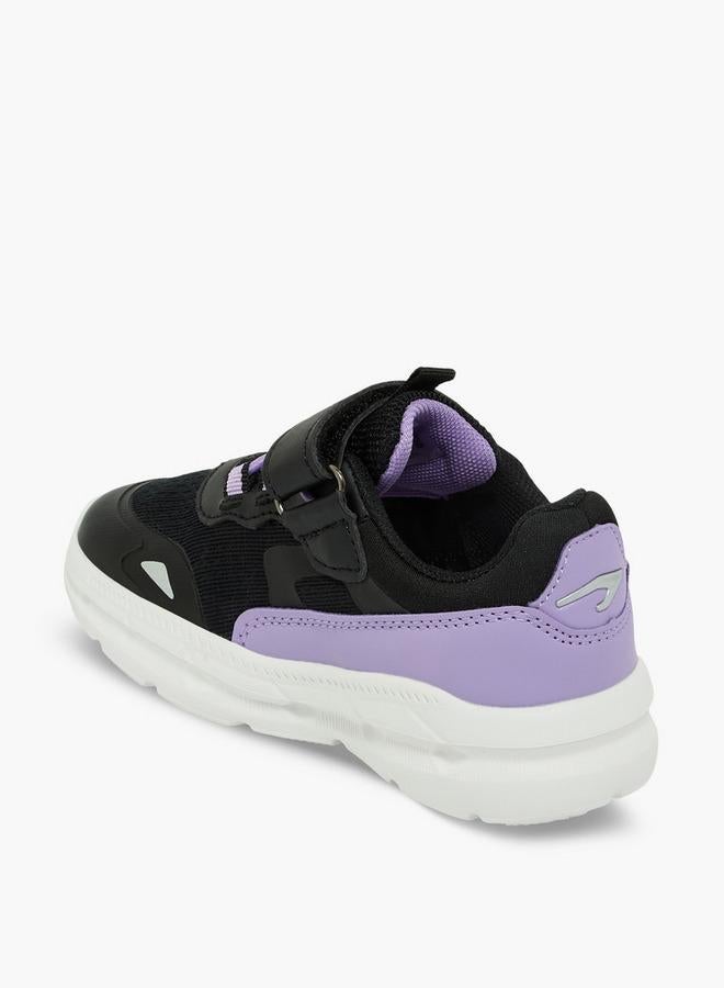 Dash Girls Colourblock Hook & Loop School Sports Shoes - Image 5