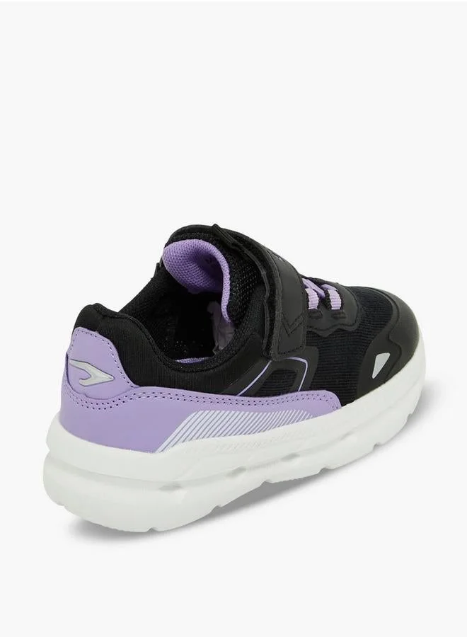Dash BLACK Girls Colourblock Hook & Loop School Sports Shoes for Women | Best Price UAE