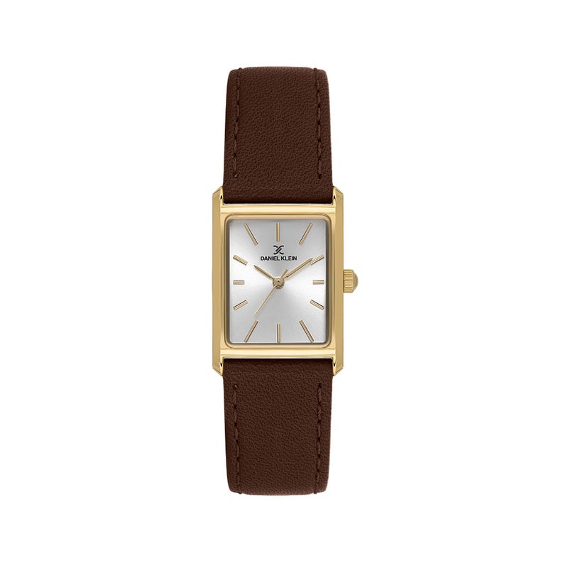 DANIEL KLEIN Premium Brown Leather Watch for Women DK.1.14124-2 - Image 1