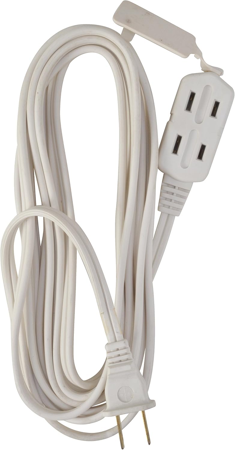 Woods 0600W 3Outlet 162 Cube Extension Cord w Power Tap 6Feet White - Image 3