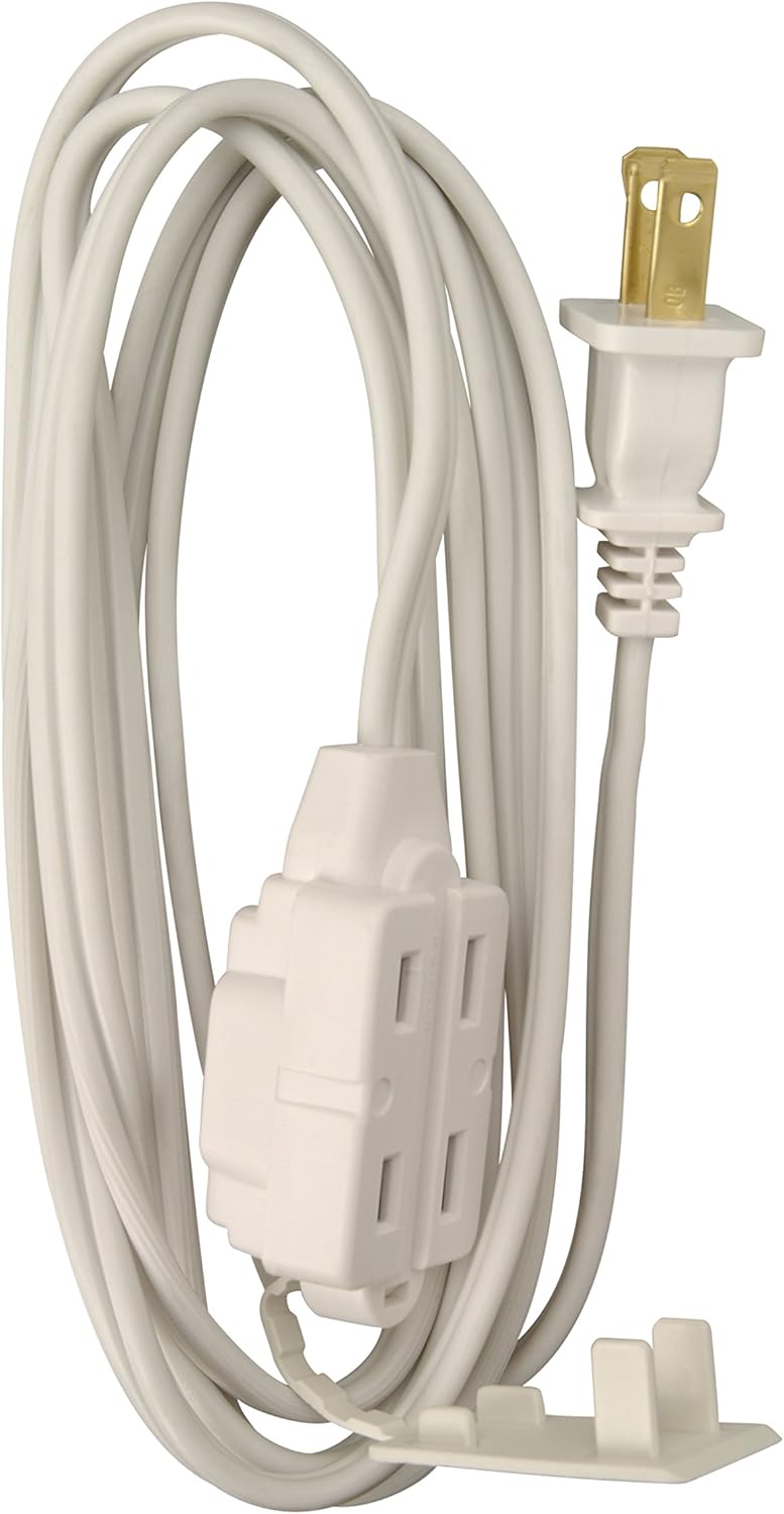 Woods 0600W 3Outlet 162 Cube Extension Cord w Power Tap 6Feet White - Image 2