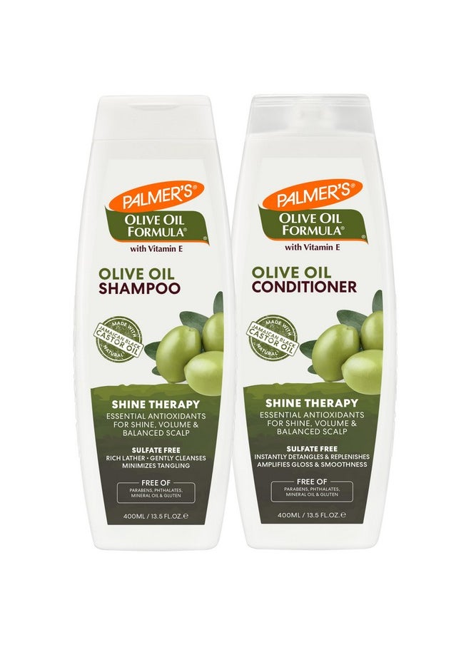 PALMER'S Olive Oil Formula Shine Therapy Shampoo & Conditioner Bundle (Pack Of 2)  - Image 1